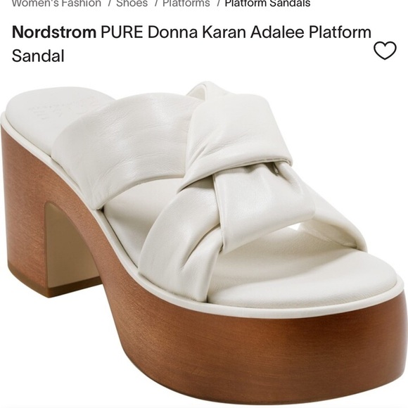 Donna Karan Pure Adalee Platform Sandals size 10 nwot - Picture 2 of 6